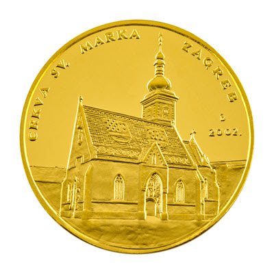 Zlatna medalja Crkva Svetog Marka + kutija