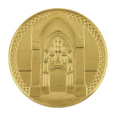 Zlatna medalja Crkva Svetog Marka 7g + kutija