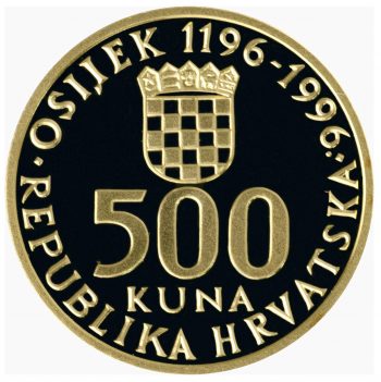 800. obljetnica spomena imena grada Osijeka - 500 kuna - Zlato - Slika 2