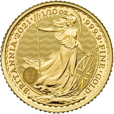 1/10 unce zlata - Britannia